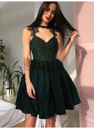 2024 Ball Gown Sleeveless Lace Pleated Cut Short/Mini Homecoming Dresses