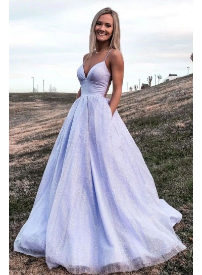 2023 A Line Sweetheart Lilac Criss Cross Long Prom Dresses