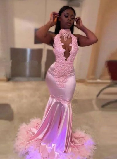 2023 Mermaid Pink Prom Dresses