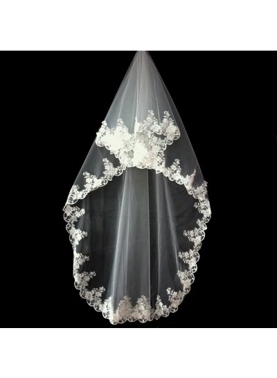 Wedding Veil With Embroidery