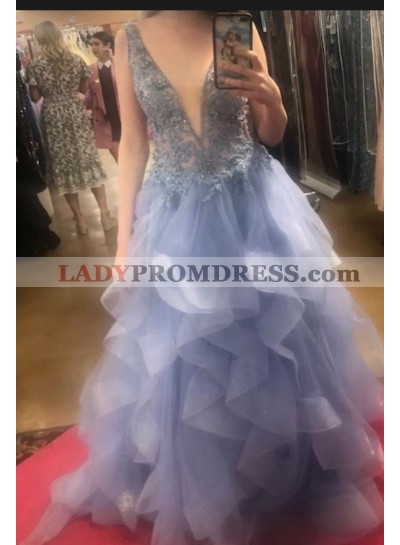2023 New Arrival V-neck A-line Prom Dresses