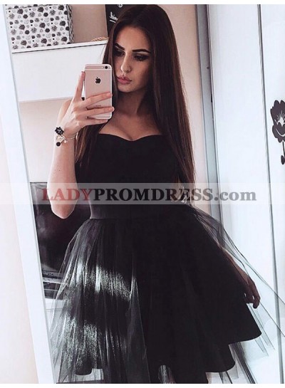 2023 Ball Gown Sweetheart Sleeveless Tulle Cut Short/Mini Homecoming Dresses