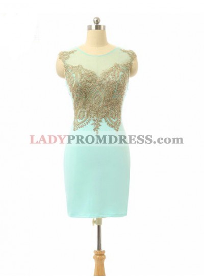 Chiffon Sheer Back Appliques A Line Flowers  Elegant Cap Sleeve Pink Scoop Homecoming Dresses