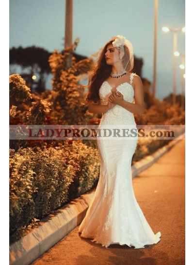 2023 Sexy Mermaid/Trumpet Backless Sweetheart Backless Lace Wedding Dresses / Bridal Gowns