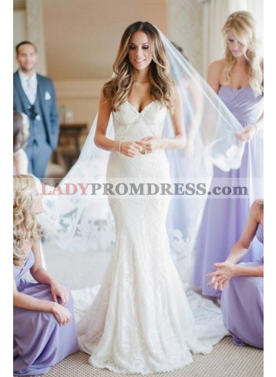 Elegant Mermaid Sweetheart Lace Vintage Wedding Dresses 2023