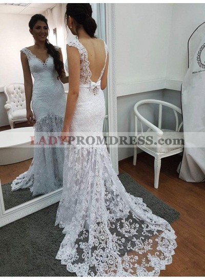 2023 Cheap Sheath Lace Sweetheart Backless Bowknot Beach Backless Wedding Dresses