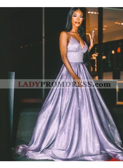 2023 A Line Sweetheart Lavender Criss Cross Long Prom Dresses
