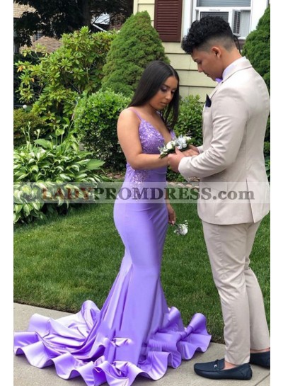 Lilac 2023 Sweetheart Rolled Train Sweetheart Long Prom Dresses With Sequence