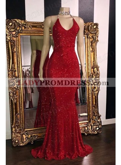 2023 Sheath Sequins Spaghetti Straps Sleeveless Floor-Length Prom Dresses