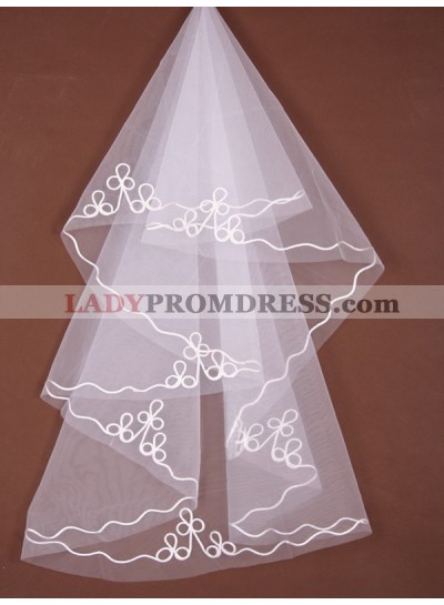 1 Layer Waltz With Embroidery Wedding Veil