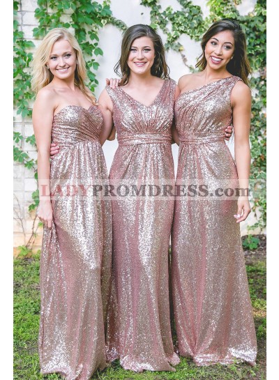 Sequence A Line Floor Length 2023 Long Bridesmaid Dresses