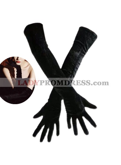 Black Long Gloves