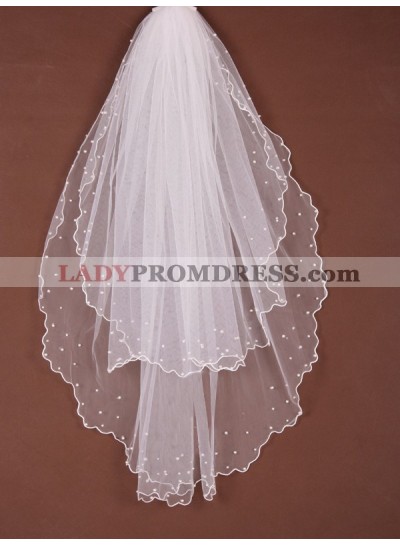 2 Layer Waltz With Beading Wedding Veil