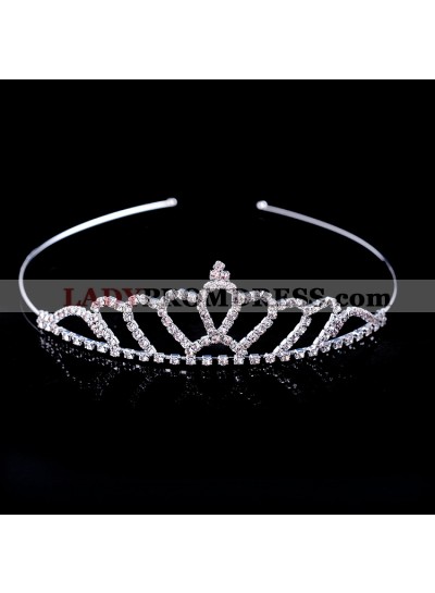 Lovely Girl's Shiny Princess Crown First Communion Crown Cheap Girl's Headwear