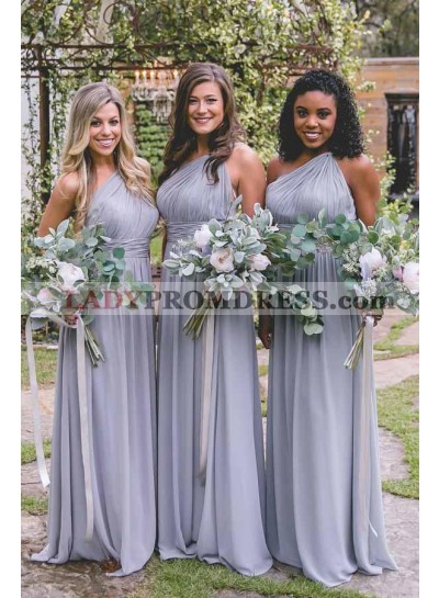 2023 A Line One Shoulder Ruffles Bridesmaid Dresses