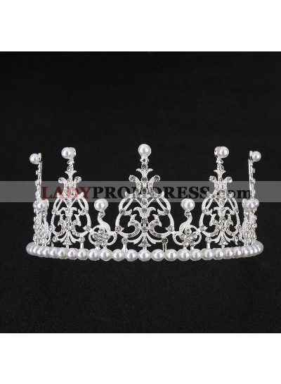 Lovely Girl's Shiny Princess Crown First Communion Crown Cheap Girl's Headwear Birthday Crown