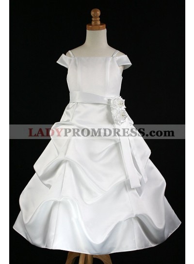 2023 Absorbing Best Selling Short Sleeves Spaghetti Straps  A-Line First Communion Dresses / Flower Girl Dress