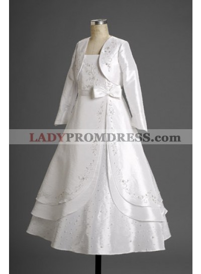 Exclusive Unique White Floor Length Applique Actual First Communion Dresses 2023