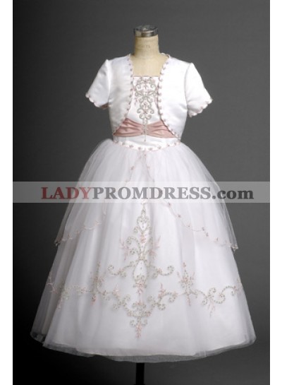 2023 Princess Lovely Applique Ball Gown Design Hot Sale Long Communion Dress