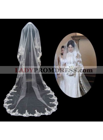 Embroidery Bridal Veil