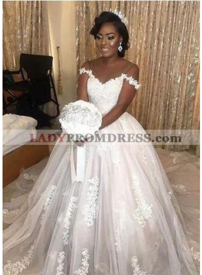 Sweetheart 2023 Tulle With Appliques Ball Gown Wedding Dresses