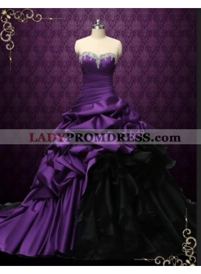 2023 New Sweetheart Ball Gown Grape Prom Dress