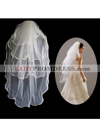 Simple 3 Layers Wedding Veil