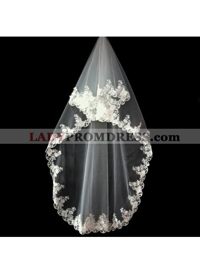 Wedding Veil With Embroidery