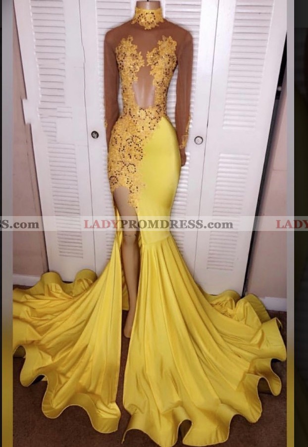 yellow formal wear