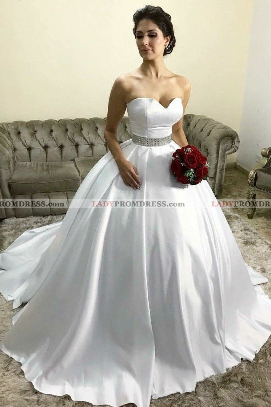 white beaded evening gown