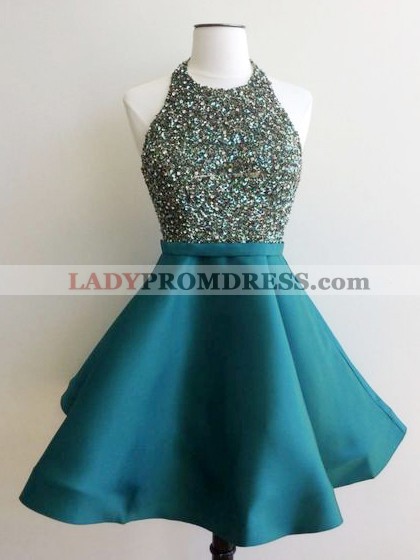 teal knee length dress