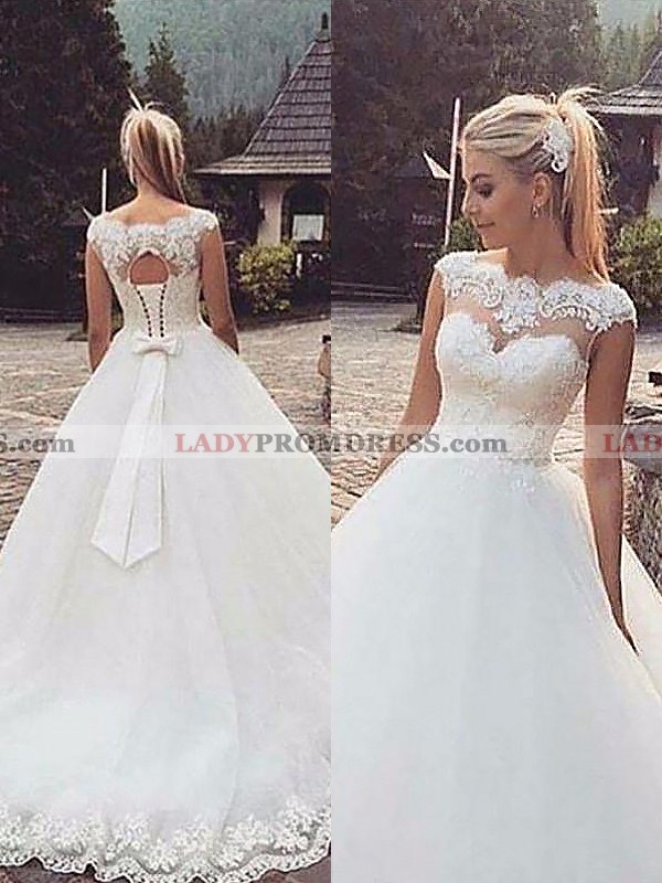 lace up wedding dress