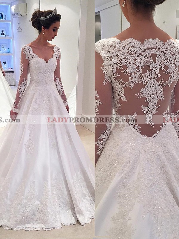lace aline wedding gown