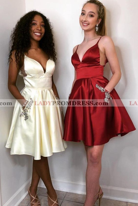 silk spaghetti strap dress short