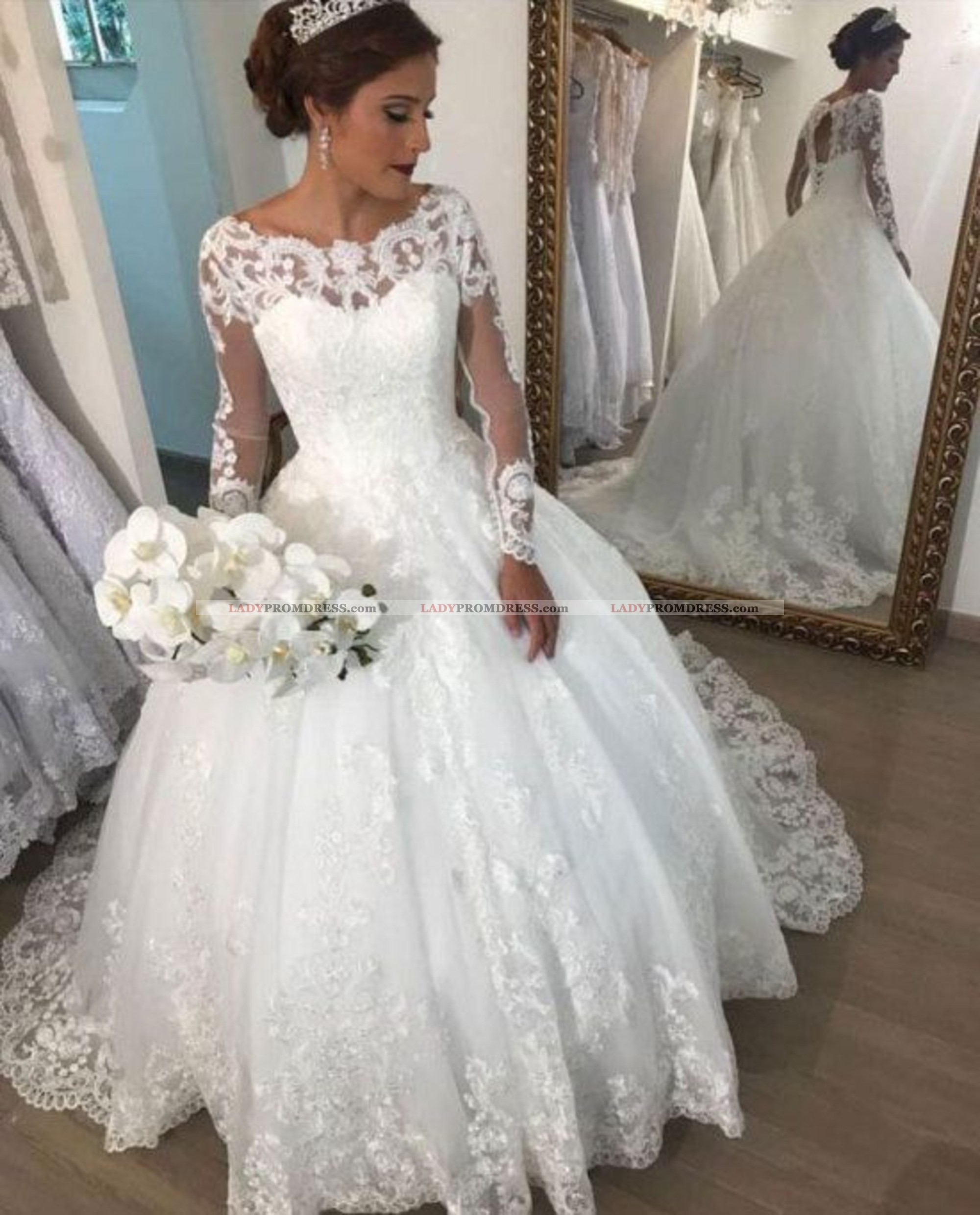 lace ballroom wedding dresses