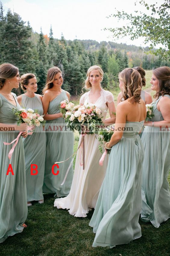 cheap sage green bridesmaid dresses