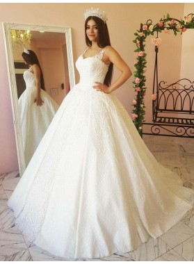 2022 Newly Sweetheart Lace Princess Ball Gown Wedding Dresses / Bridal Gowns