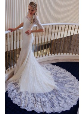 Mermaid Lace Long Sleeves Off The Shoulder 2022 Wedding Dresses
