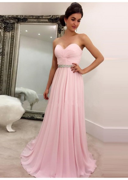 cheap pink prom dress