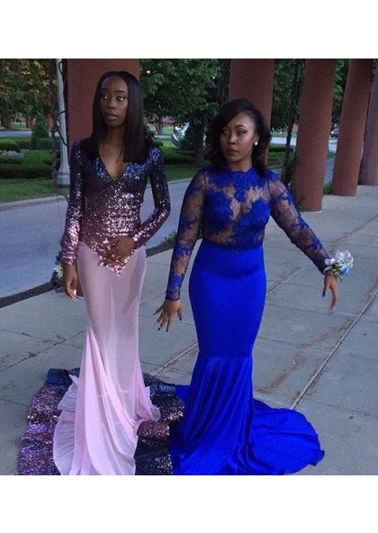 long train prom dresses