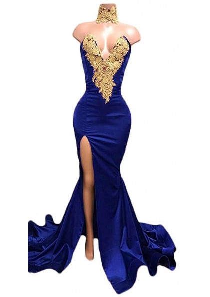 royal blue and gold prom