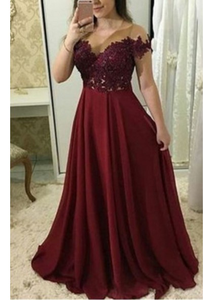 cheap plus size burgundy dresses
