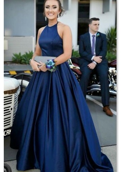long plain gown