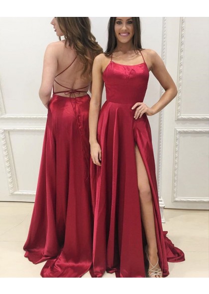 tie back prom dress