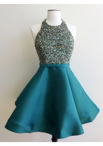 teal short prom dresses