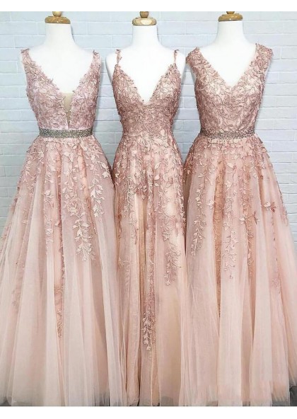 champagne pink dress
