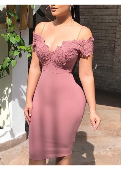 dusty rose sheath dress