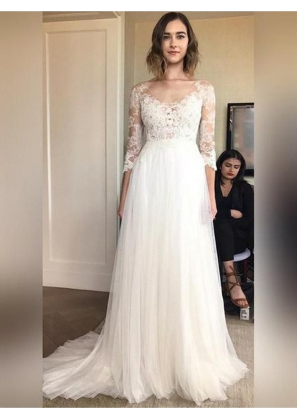 a line tulle