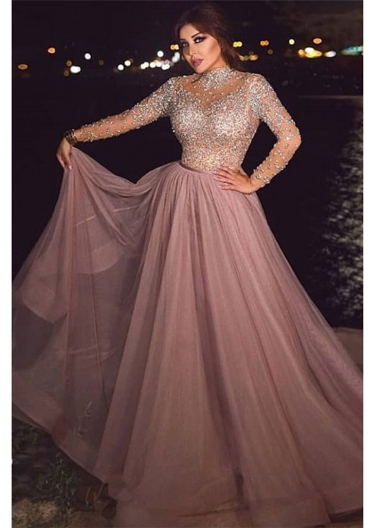 dusty rose quinceanera dress
