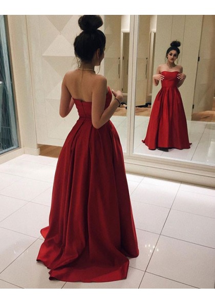 a line sweetheart prom dress